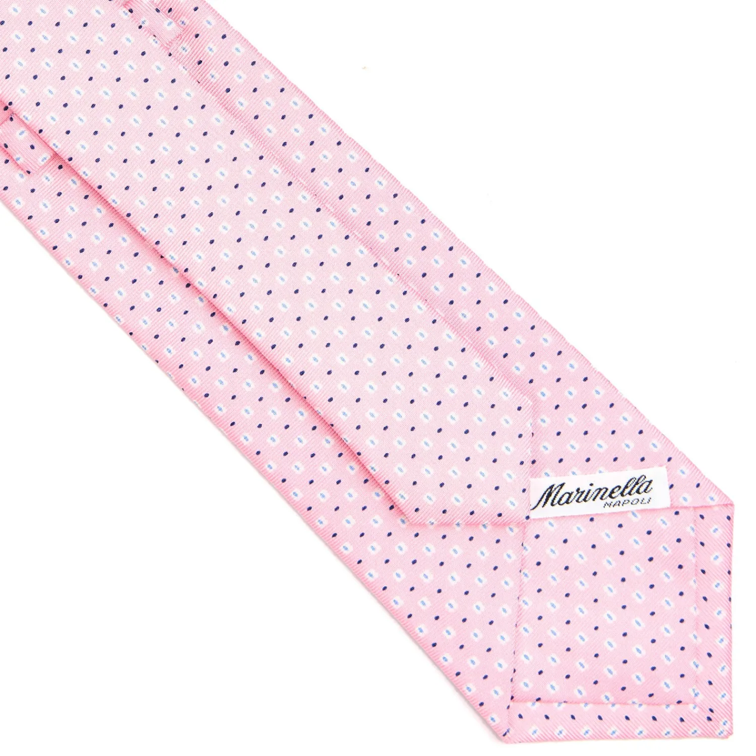 E.Marinella CRAVATTE|CRAVATTA SARTORIALE CLASSICA IN SETA ROSA Microfantasia fiore