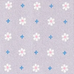 E.Marinella CRAVATTE|Cravatte In Seta Stampata|CRAVATTA SARTORIALE CLASSICA IN SETA GRIGIO CHIARO Microfantasia fiore