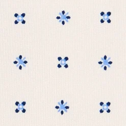 E.Marinella CRAVATTE|Cravatte In Seta Stampata|CRAVATTA SARTORIALE CLASSICA IN SETA BIANCA Microfantasia fiore