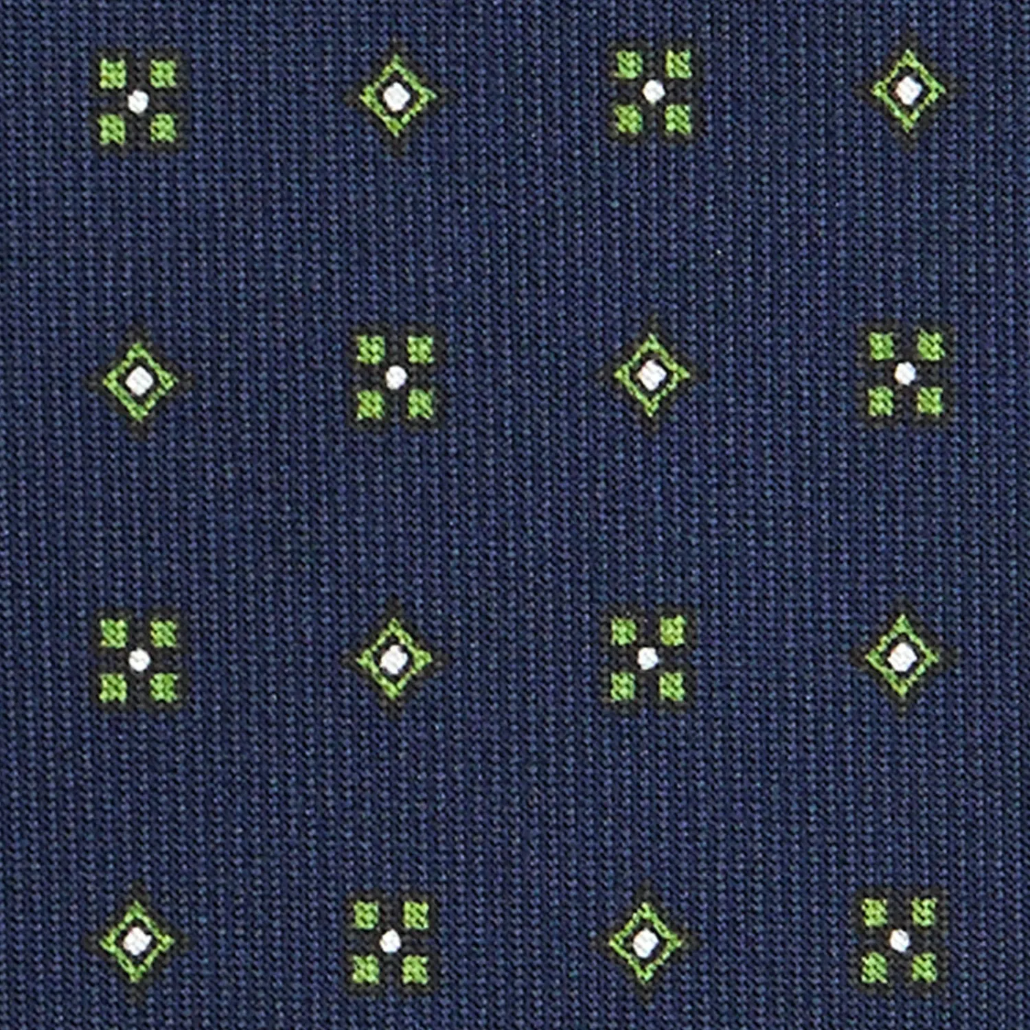 E.Marinella CRAVATTE|Cravatte In Seta Stampata|CRAVATTA SARTORIALE CLASSICA IN SETA BLU SCURO Microfantasia fiore