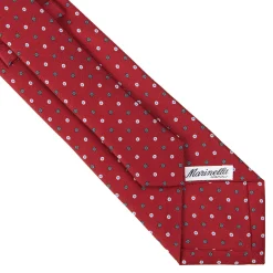 E.Marinella CRAVATTE|CRAVATTA SARTORIALE CLASSICA IN SETA BORDEAUX Microfantasia