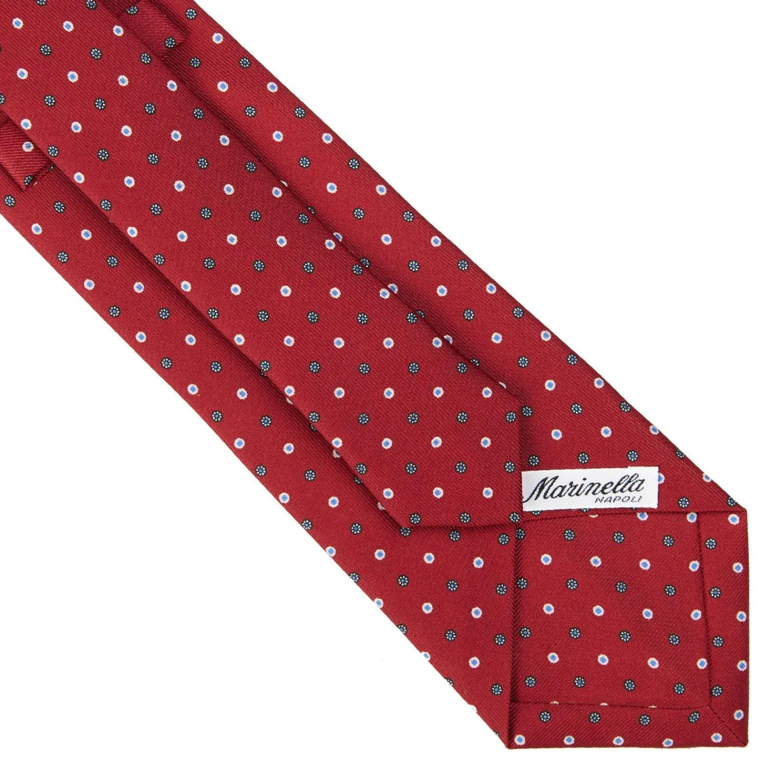E.Marinella CRAVATTE|CRAVATTA SARTORIALE CLASSICA IN SETA BORDEAUX Microfantasia