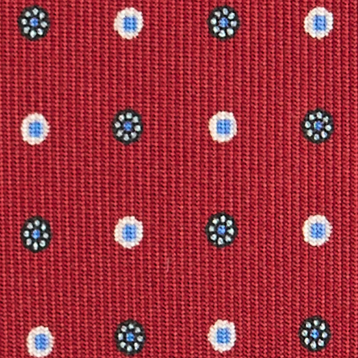 E.Marinella CRAVATTE|CRAVATTA SARTORIALE CLASSICA IN SETA BORDEAUX Microfantasia