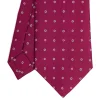 E.Marinella CRAVATTE|Cravatte In Seta Stampata|CRAVATTA SARTORIALE CLASSICA IN SETA FUCSIA Microfantasia fiore