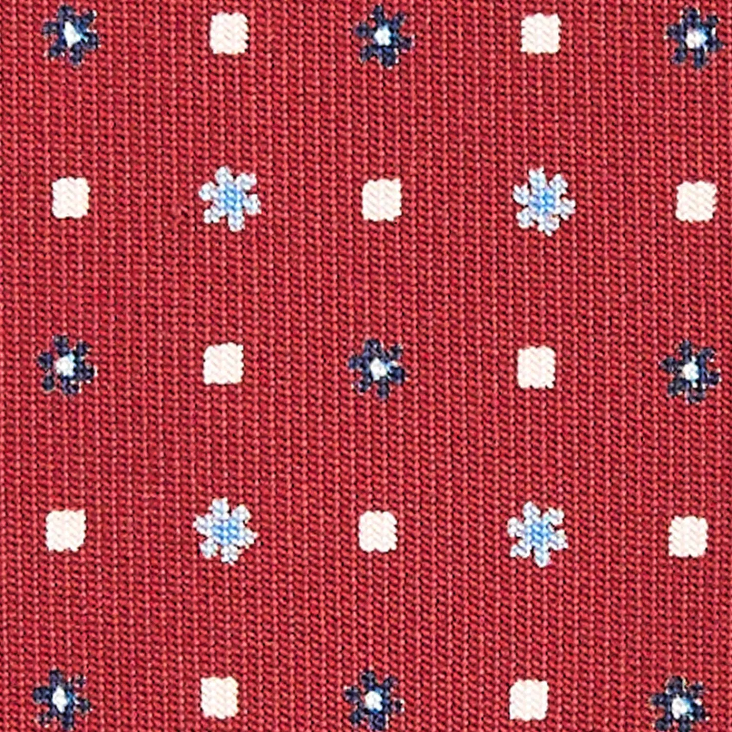 E.Marinella CRAVATTE|Cravatte In Seta Stampata|CRAVATTA SARTORIALE CLASSICA IN SETA BORDEAUX Microfantasia fiore