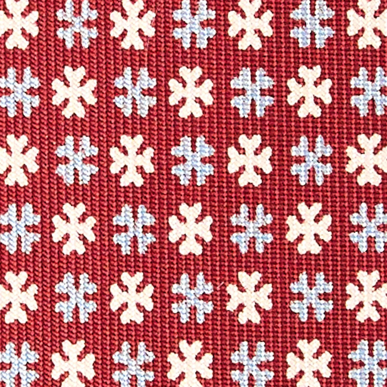 E.Marinella CRAVATTE|Cravatte In Seta Stampata|CRAVATTA SARTORIALE CLASSICA IN SETA BORDEAUX Microfantasia fiore