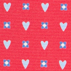 E.Marinella CRAVATTE|Cravatte In Seta Stampata|CRAVATTA SARTORIALE CLASSICA IN SETA ROSSA Collezione san valentino