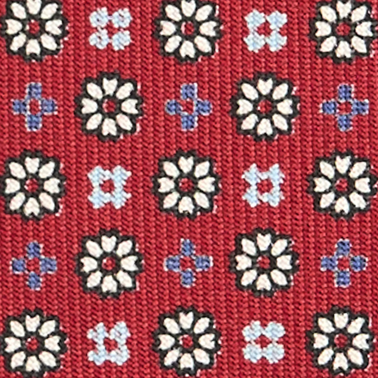 E.Marinella CRAVATTE|CRAVATTA SARTORIALE CLASSICA IN SETA BORDEAUX Microfantasia