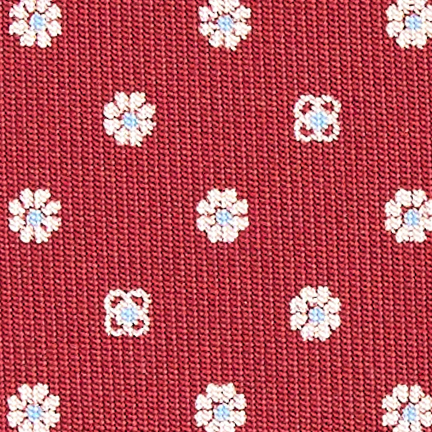E.Marinella CRAVATTE|Cravatte In Seta Stampata|CRAVATTA SARTORIALE CLASSICA IN SETA BORDEAUX Microfantasia fiore