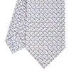 E.Marinella CRAVATTE|Cravatte In Seta Stampata|CRAVATTA SARTORIALE CLASSICA IN SETA BIANCO Microfantasia fiore
