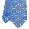 E.Marinella CRAVATTE|Cravatte In Seta Stampata|CRAVATTA SARTORIALE CLASSICA IN SETA AZZURRO POLVERE Microfantasia fiore