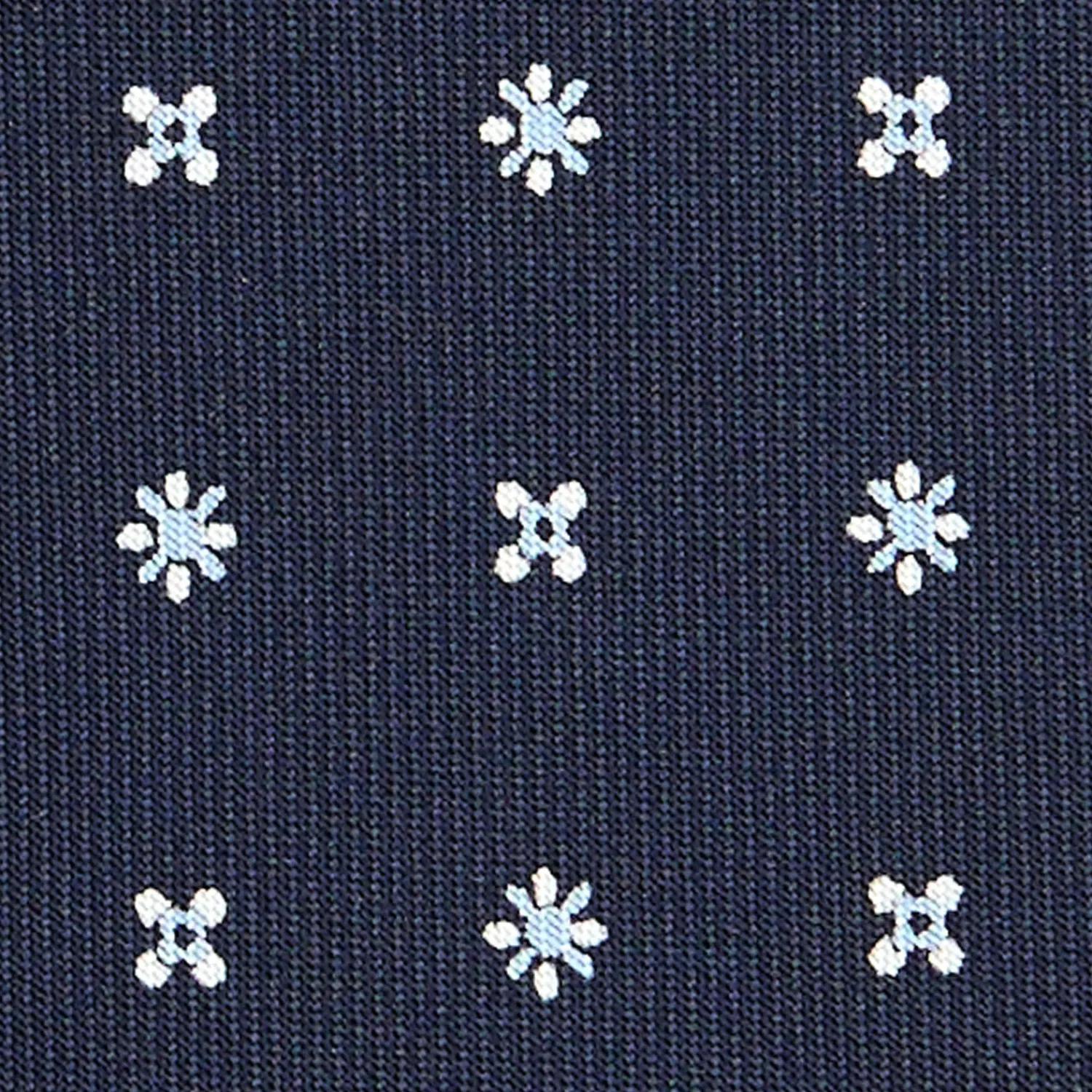 E.Marinella Cravatte In Seta Stampata|CRAVATTE|CRAVATTA SARTORIALE CLASSICA IN SETA BLU SCURO Microfantasia fiore