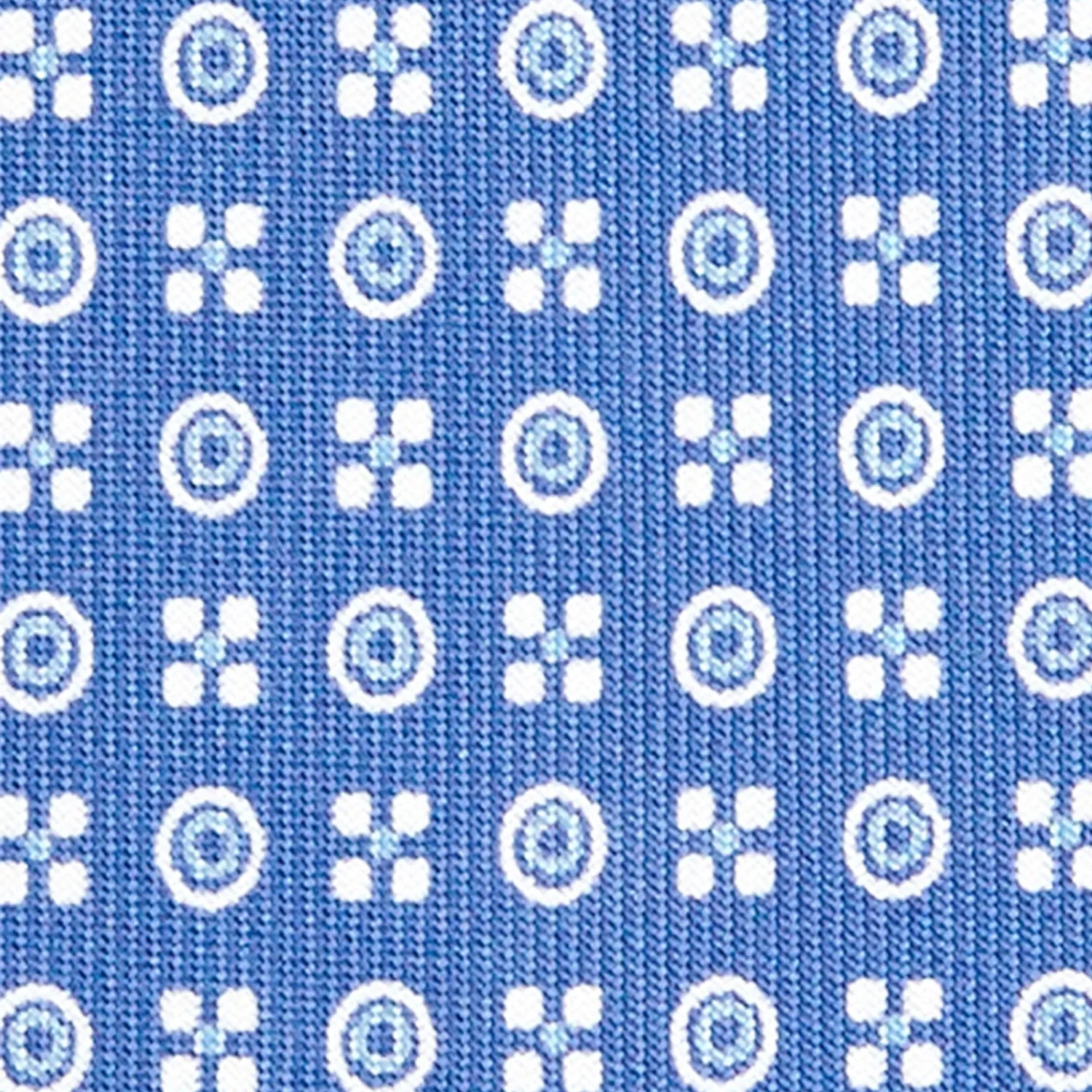 E.Marinella Cravatte In Seta Stampata|CRAVATTE|CRAVATTA SARTORIALE CLASSICA IN SETA AZZURRO POLVERE Microfantasia fiore