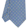 E.Marinella CRAVATTE|Cravatte In Seta Stampata|CRAVATTA SARTORIALE CLASSICA IN SETA AZZURRO POLVERE Microfantasia fiore
