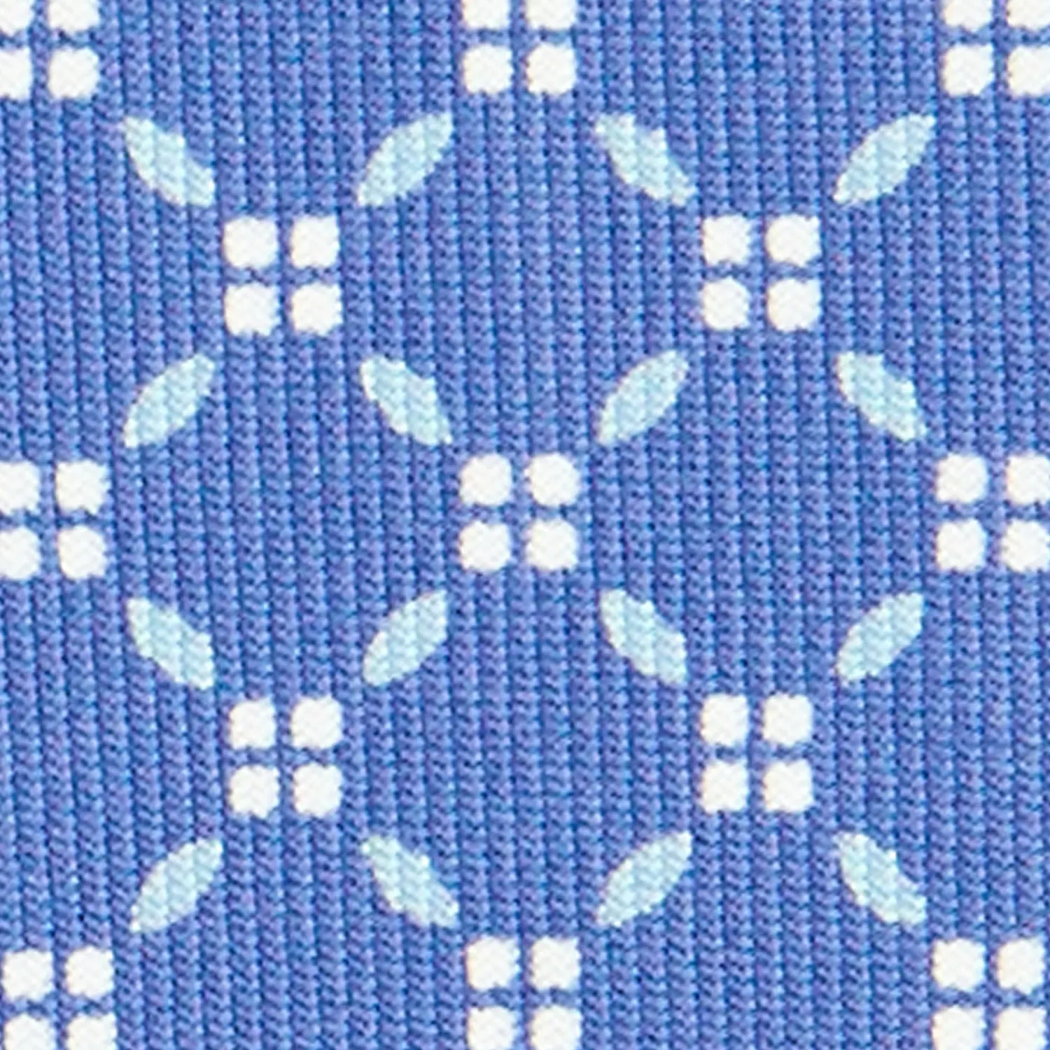 E.Marinella CRAVATTE|Cravatte In Seta Stampata|CRAVATTA SARTORIALE CLASSICA IN SETA AZZURRO POLVERE Microfantasia fiore