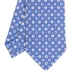 E.Marinella CRAVATTE|Cravatte In Seta Stampata|CRAVATTA SARTORIALE CLASSICA IN SETA AZZURRO POLVERE Microfantasia fiore