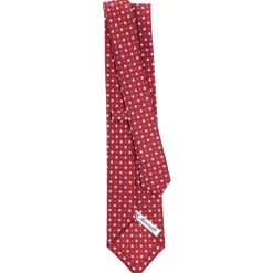 E.Marinella CRAVATTE|CRAVATTA SARTORIALE CLASSICA IN SETA BORDEAUX Microfantasia