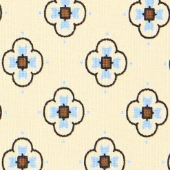 E.Marinella CRAVATTE|Cravatte In Seta Stampata|CRAVATTA SARTORIALE CLASSICA IN SETA GIALLA Microfantasia fiore