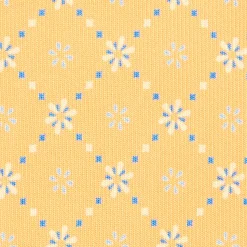 E.Marinella CRAVATTE|Cravatte In Seta Stampata|CRAVATTA SARTORIALE CLASSICA IN SETA GIALLA Microfantasia fiore