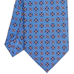 E.Marinella CRAVATTE|Cravatte Extra Long|CRAVATTA SARTORIALE EXTRA LONG IN SETA AZZURRO POLVERE Collezione heritage