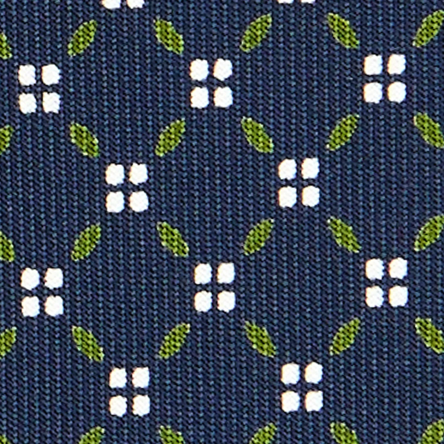 E.Marinella CRAVATTE|Cravatte Extra Long|CRAVATTA SARTORIALE EXTRA LONG IN SETA BLU SCURO Microfantasia fiore