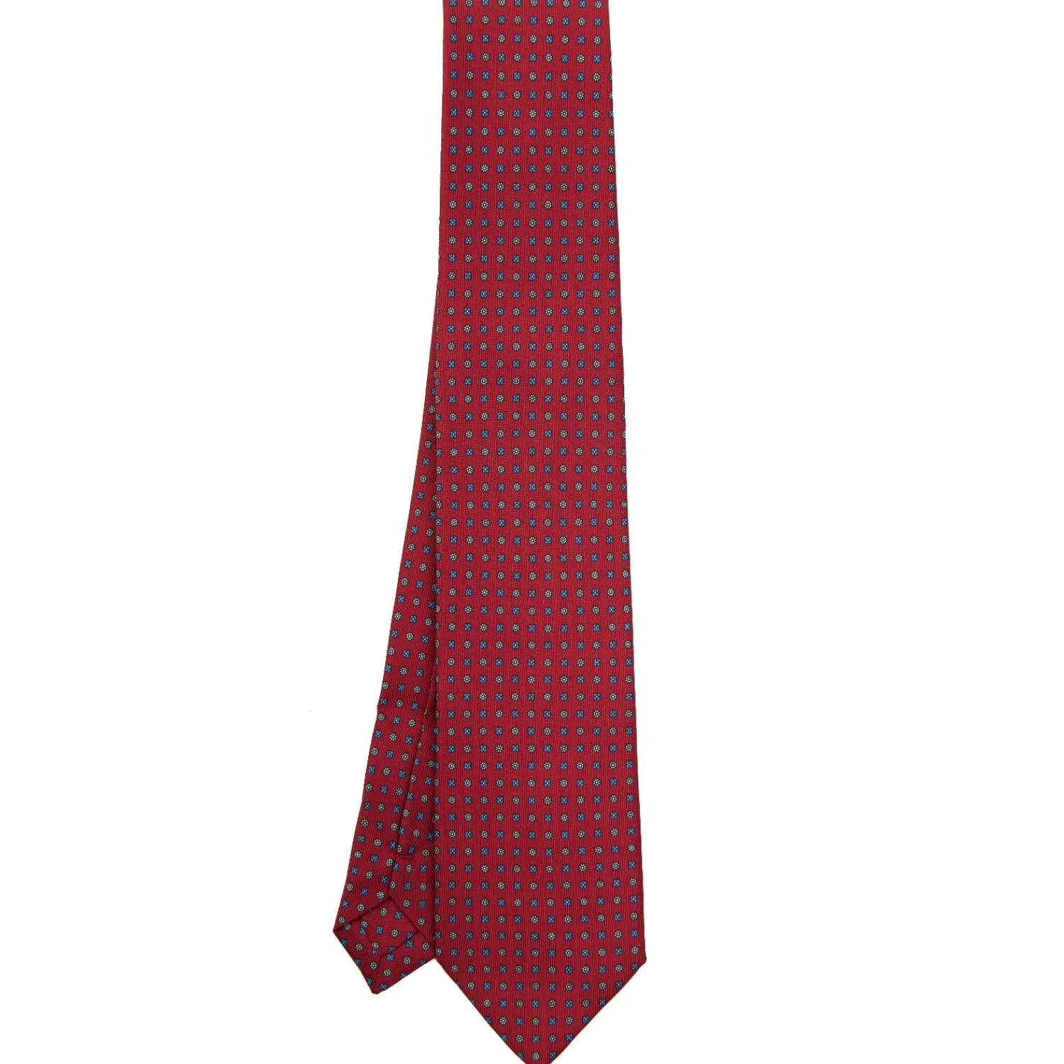 E.Marinella CRAVATTE|Cravatte Extra Long|CRAVATTA SARTORIALE EXTRA LONG IN SETA BORDEAUX Microfantasia fiore