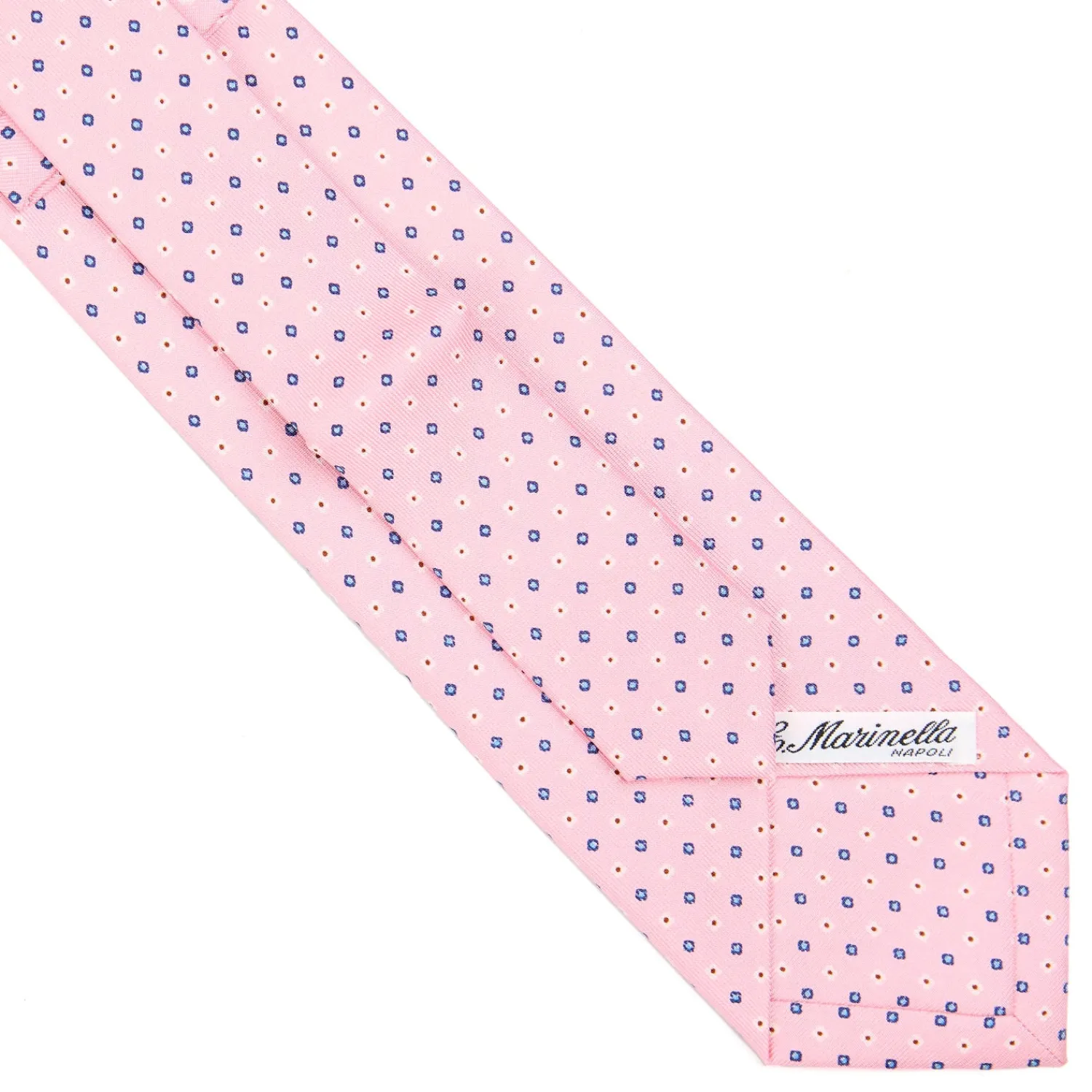E.Marinella CRAVATTE|Cravatte Extra Long|CRAVATTA SARTORIALE EXTRA LONG IN SETA ROSA Microfantasia fiore