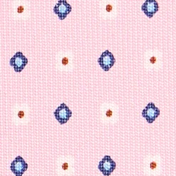 E.Marinella CRAVATTE|Cravatte Extra Long|CRAVATTA SARTORIALE EXTRA LONG IN SETA ROSA Microfantasia fiore