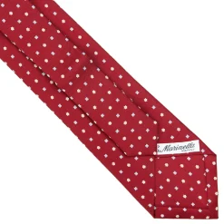 E.Marinella CRAVATTE|Cravatte Extra Long|CRAVATTA SARTORIALE EXTRA LONG IN SETA BORDEAUX Microfantasia fiore