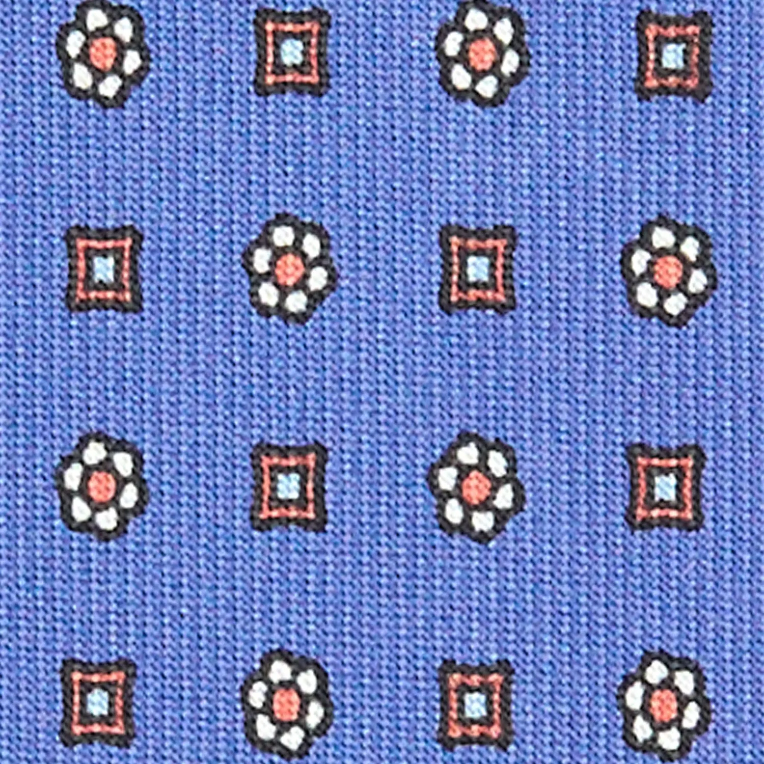 E.Marinella CRAVATTE|Cravatte Extra Long|CRAVATTA SARTORIALE EXTRA LONG IN SETA AZZURRO POLVERE Microfantasia fiore