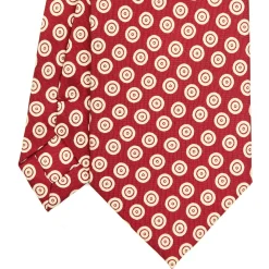 E.Marinella CRAVATTE|Cravatte Extra Long|CRAVATTA SARTORIALE EXTRA LONG IN SETA BORDEAUX Collezione heritage
