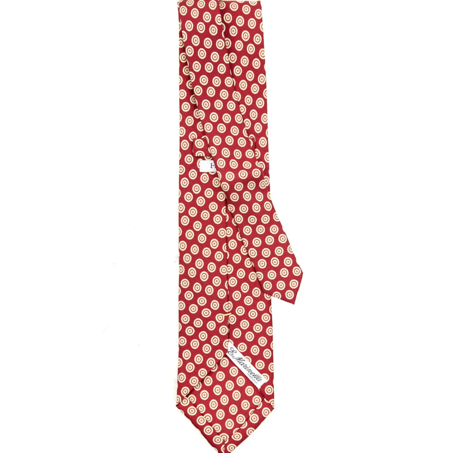 E.Marinella CRAVATTE|Cravatte Extra Long|CRAVATTA SARTORIALE EXTRA LONG IN SETA BORDEAUX Collezione heritage