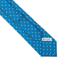 E.Marinella CRAVATTE|Cravatte Extra Long|CRAVATTA SARTORIALE EXTRA LONG IN SETA BLU MEDIO Microfantasia fiore