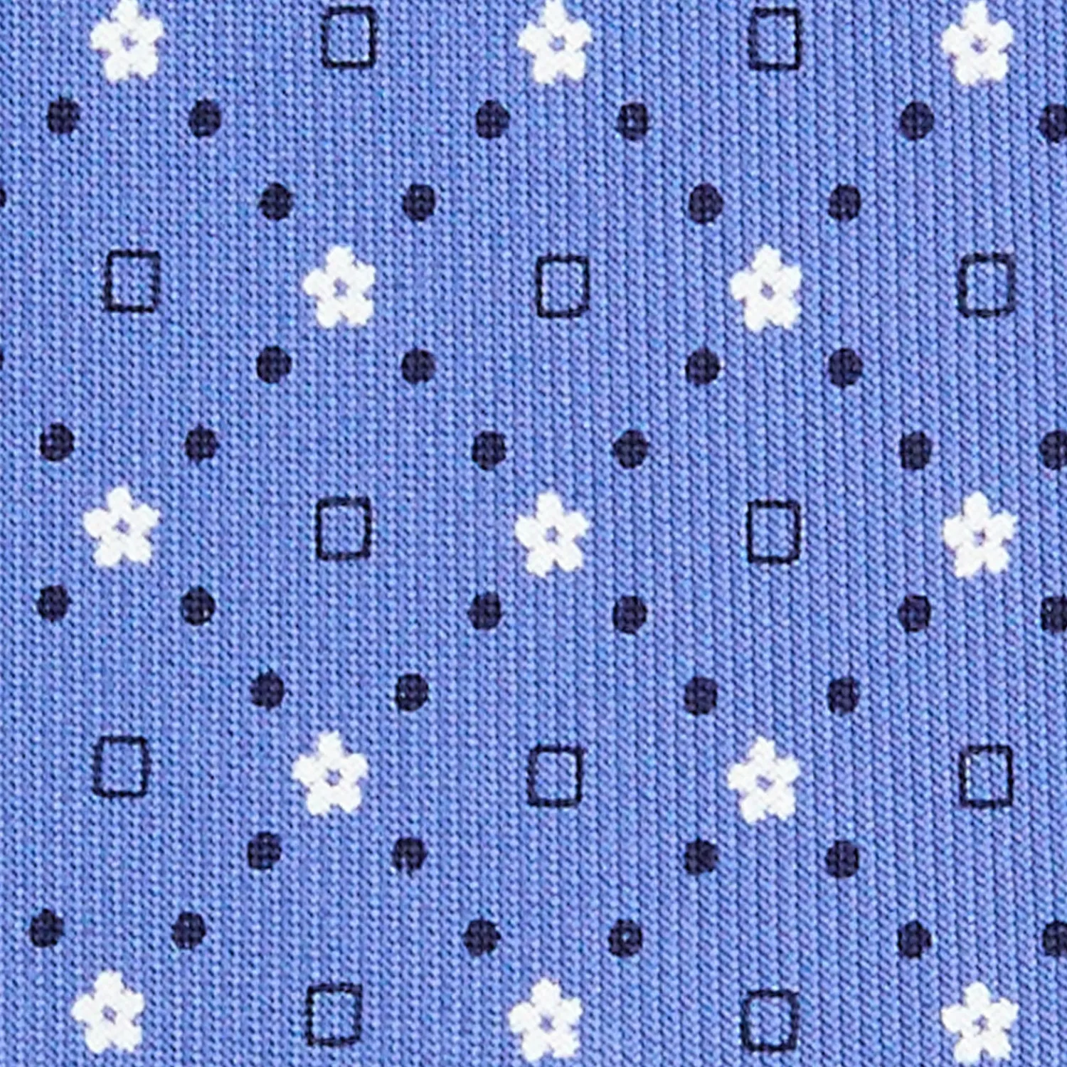 E.Marinella CRAVATTE|Cravatte Extra Long|CRAVATTA SARTORIALE EXTRA LONG IN SETA AZZURRO POLVERE Microfantasia fiore