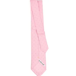 E.Marinella CRAVATTE|Cravatte Extra Long|CRAVATTA SARTORIALE EXTRA LONG IN SETA ROSA Microfantasia fiore