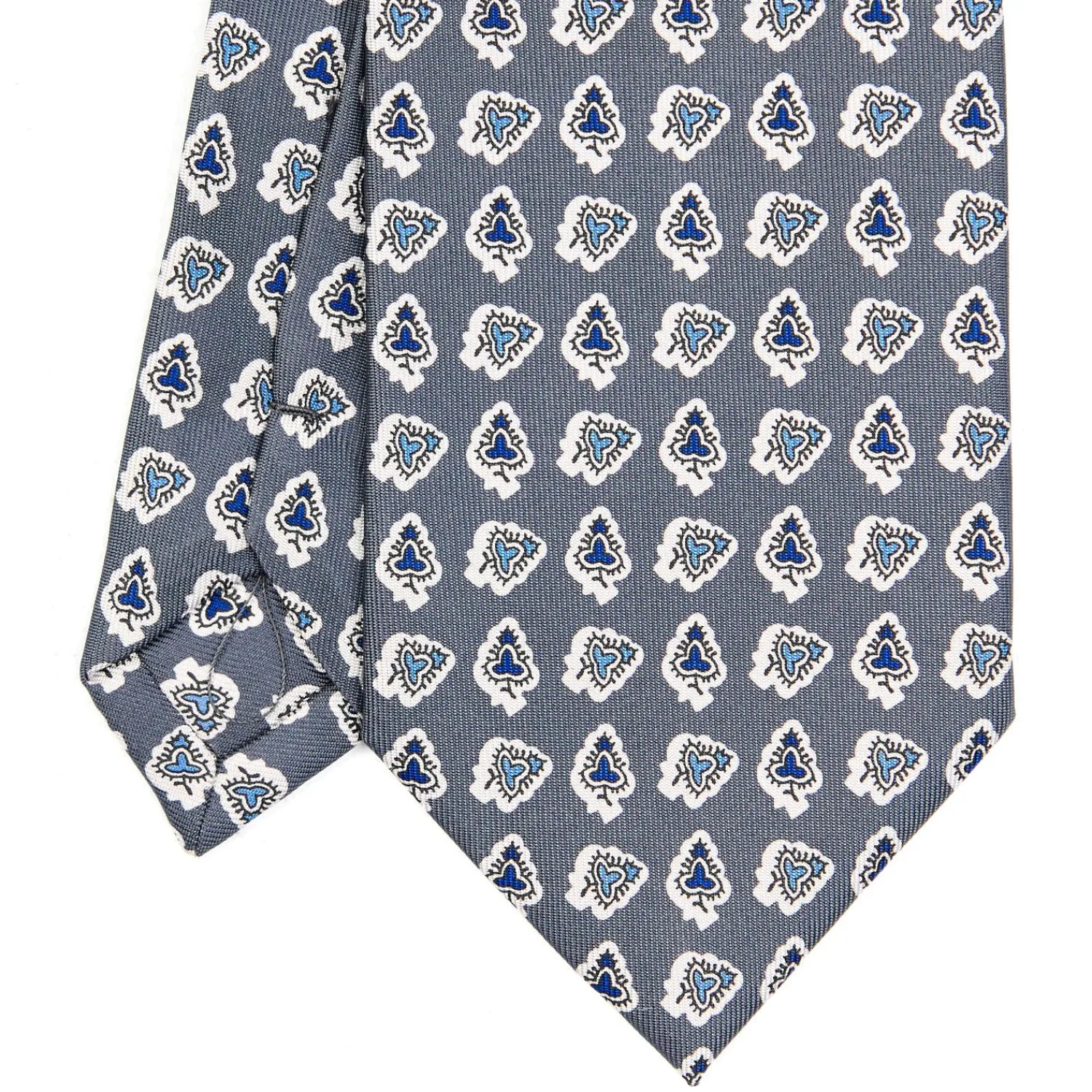 E.Marinella CRAVATTE|Cravatte Extra Long|CRAVATTA SARTORIALE EXTRA LONG IN SETA GRIGIO SCURO Collezione heritage