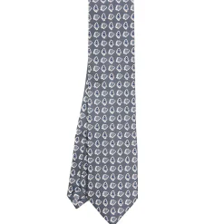 E.Marinella CRAVATTE|Cravatte Extra Long|CRAVATTA SARTORIALE EXTRA LONG IN SETA GRIGIO SCURO Collezione heritage