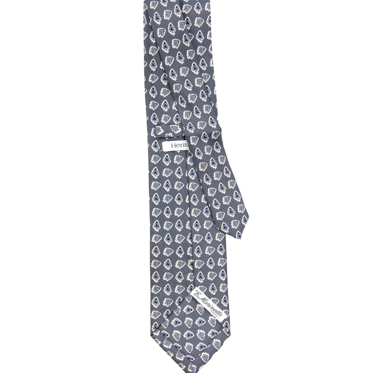 E.Marinella CRAVATTE|Cravatte Extra Long|CRAVATTA SARTORIALE EXTRA LONG IN SETA GRIGIO SCURO Collezione heritage