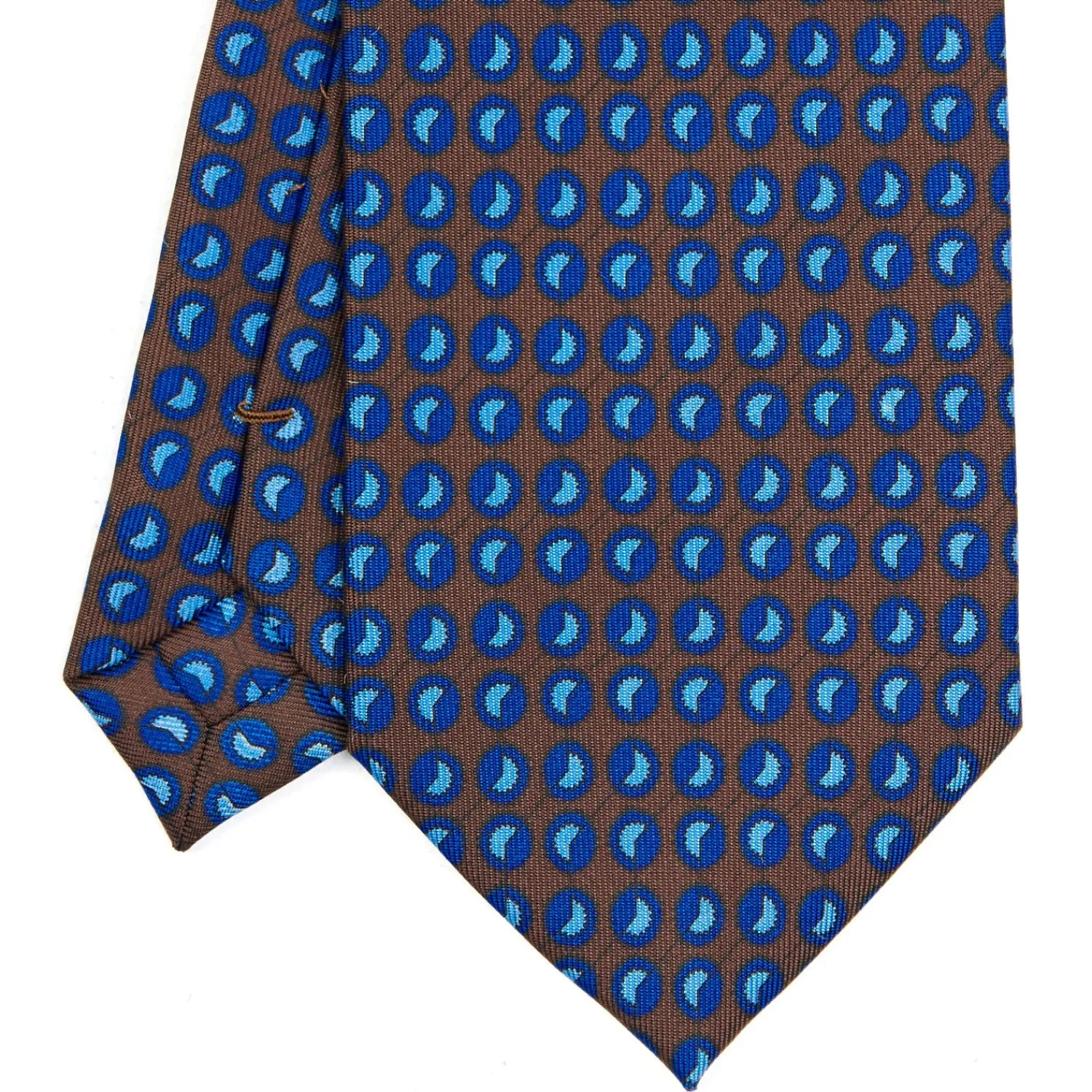 E.Marinella CRAVATTE|Cravatte Extra Long|CRAVATTA SARTORIALE EXTRA LONG IN SETA MARRONE SCURO Collezione heritage