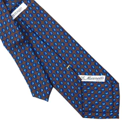 E.Marinella CRAVATTE|Cravatte Extra Long|CRAVATTA SARTORIALE EXTRA LONG IN SETA MARRONE SCURO Collezione heritage