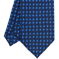 E.Marinella CRAVATTE|Cravatte Extra Long|CRAVATTA SARTORIALE EXTRA LONG IN SETA BLU SCURO Collezione heritage