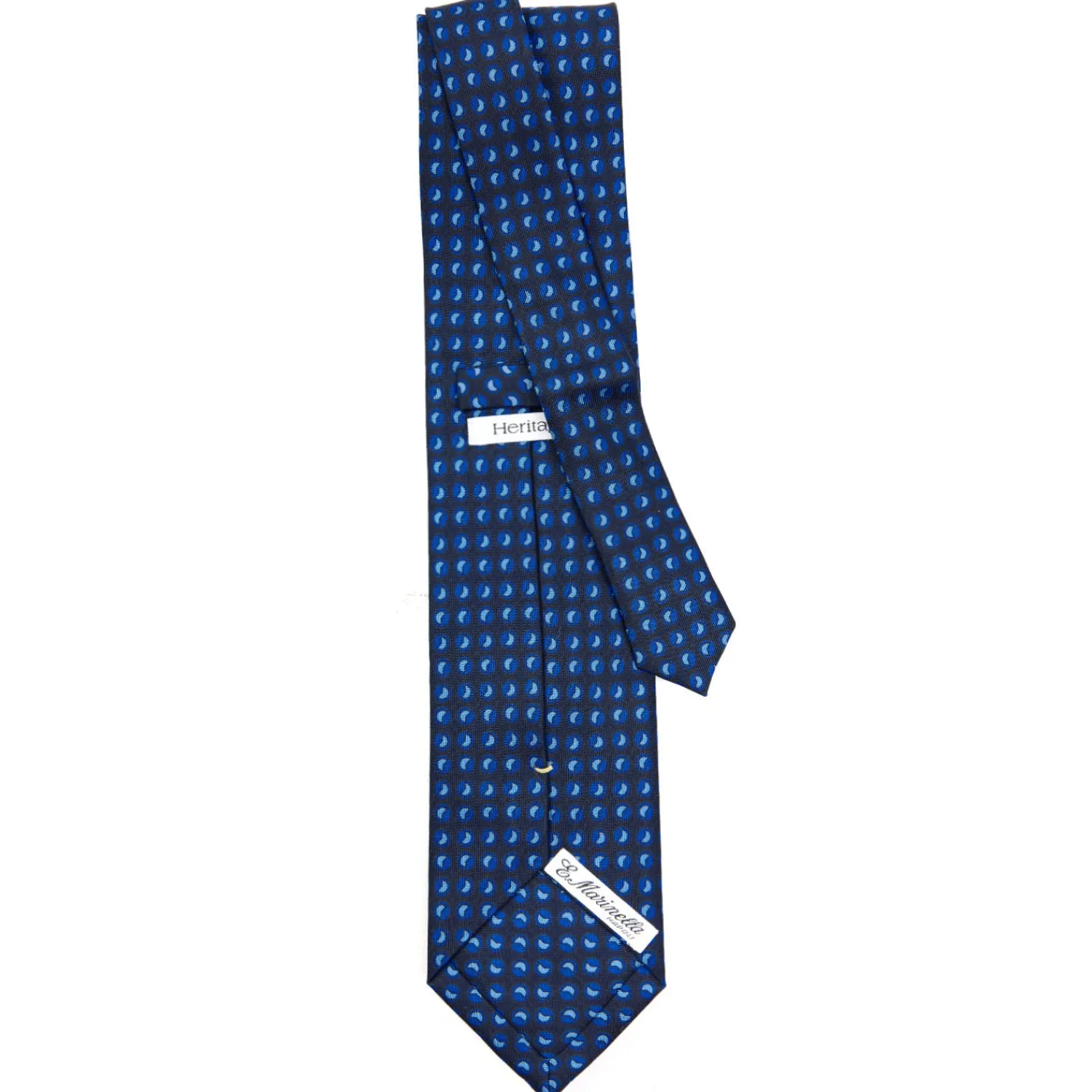 E.Marinella CRAVATTE|Cravatte Extra Long|CRAVATTA SARTORIALE EXTRA LONG IN SETA BLU SCURO Collezione heritage