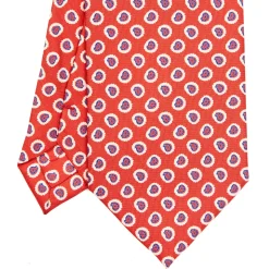 E.Marinella CRAVATTE|Cravatte Extra Long|CRAVATTA SARTORIALE EXTRA LONG IN SETA ROSSA Collezione heritage