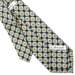 E.Marinella CRAVATTE|Cravatte Extra Long|CRAVATTA SARTORIALE EXTRA LONG IN SETA BLU SCURO Collezione heritage