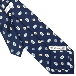 E.Marinella CRAVATTE|Cravatte Extra Long|CRAVATTA SARTORIALE EXTRA LONG IN SETA BLU SCURO Collezione heritage