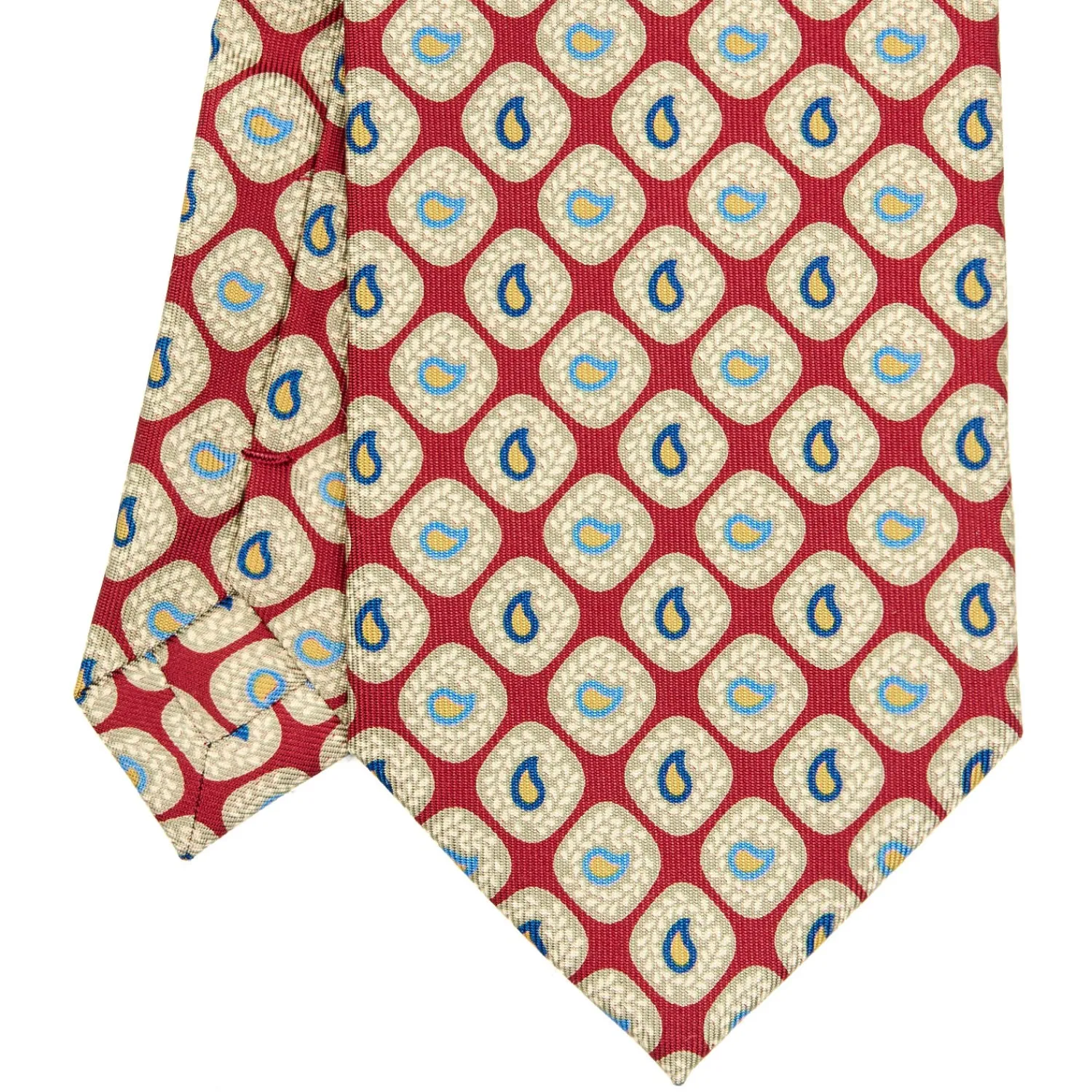 E.Marinella CRAVATTE|Cravatte Extra Long|CRAVATTA SARTORIALE EXTRA LONG IN SETA BORDEAUX Collezione heritage