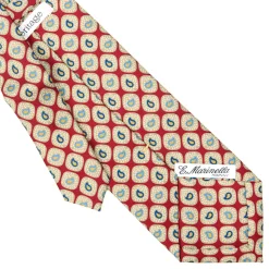 E.Marinella CRAVATTE|Cravatte Extra Long|CRAVATTA SARTORIALE EXTRA LONG IN SETA BORDEAUX Collezione heritage
