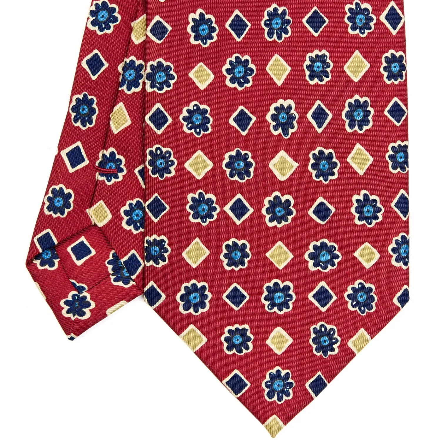 E.Marinella CRAVATTE|Cravatte Extra Long|CRAVATTA SARTORIALE EXTRA LONG IN SETA BORDEAUX Collezione heritage
