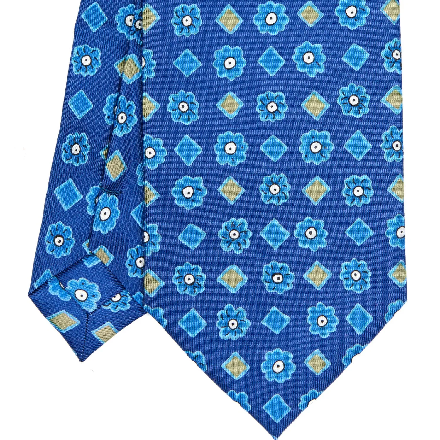 E.Marinella CRAVATTE|Cravatte Extra Long|CRAVATTA SARTORIALE EXTRA LONG IN SETA BLU Collezione heritage