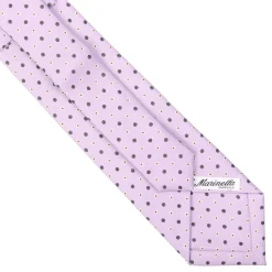 E.Marinella CRAVATTE|Cravatte Extra Long|CRAVATTA SARTORIALE EXTRA LONG IN SETA LILLA Microfantasia fiore